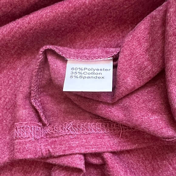 ‘Tis The Season Marled Burgundy Seasonal Graphic T-Shirt - Picture 4 of 4